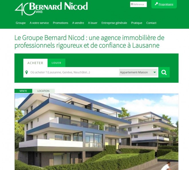 Bernard Nicod immobilier Genève